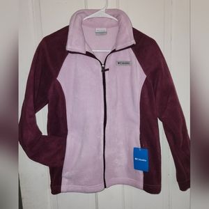 Columbia Youth XL pink - purple zip up  Jacket